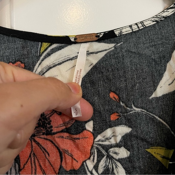 FREE PEOPLE Bella Floral Print Tunic Dress Sz Small - Picture 4 of 6